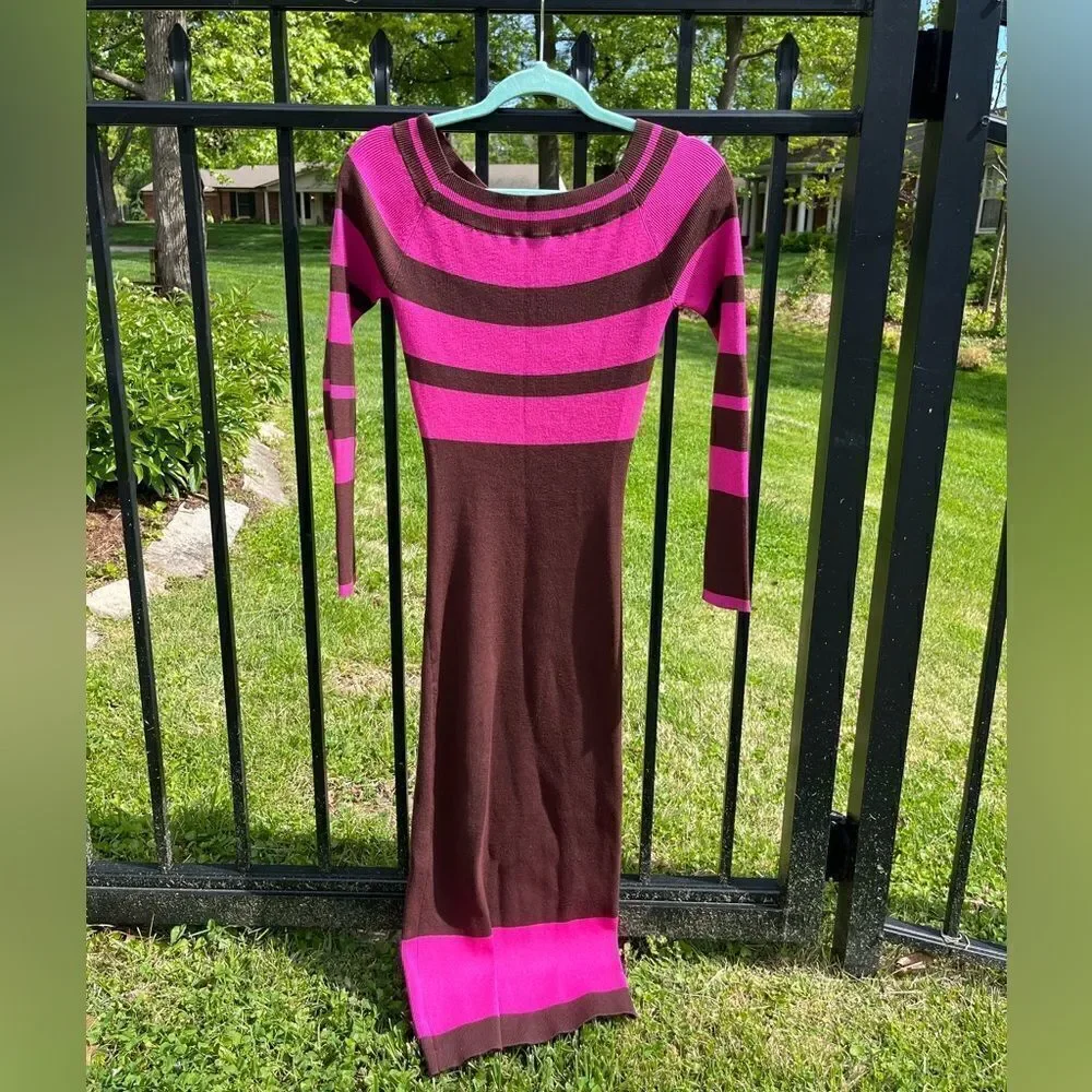 Anthropologie Le Superbe Fall In Rib Midi Dress NWT - Picture 9 of 10